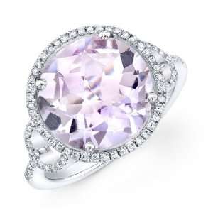  Victoria Kay 4ct Pink Amethyst and 1/4ct White Diamond 