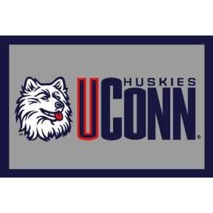 com Logo Rugs University of Connecticut Huskies (UConn) 4x6 Area Rug 
