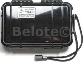 Pelican Micro Case Solid Black 1040 New 7.5 x 5 x 2.1  