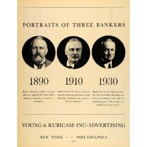 Ad Young Rubicam Advertising Agency Banker Herrick   Original Print Ad 