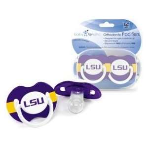  Louisiana State Tigers Pacifier   2 Pack Baby