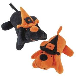 Zanies Spooky Big Yelper Halloween Plush Dog Toy Black  