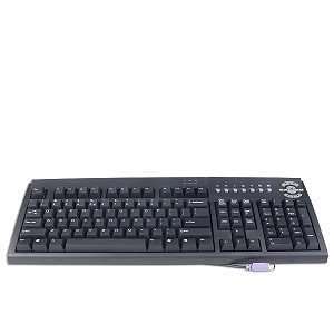  BTC 5207 104 Key PS/2 Multimedia Keyboard (Black 
