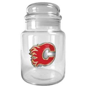  Calgary Flames NHL 31oz Glass Candy Jar: Sports & Outdoors