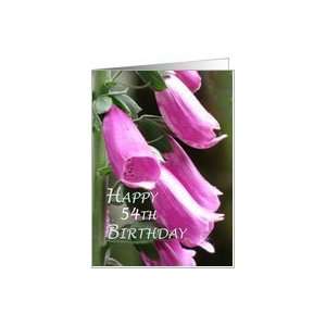  54th Birthday Flowers Card Toys & Games