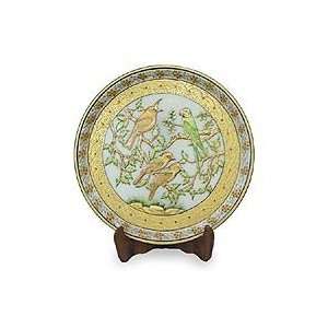  NOVICA Marble plate, The Parakeets Tale Kitchen 