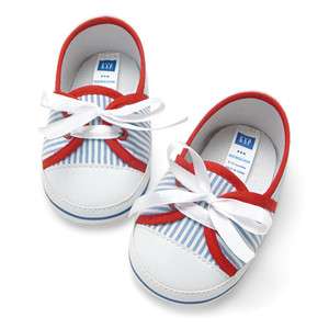 NEW★Baby GAP Blue Strips Baby Boy/Girls Shoes  