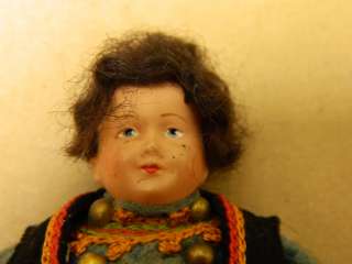 Small Antique VINTAGE Celluloid Doll 5 TALL  MADE IN FRANCE, GOOD 