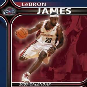  LeBron James Cleveland Cavaliers 12x12 Wall Calendar 2007 