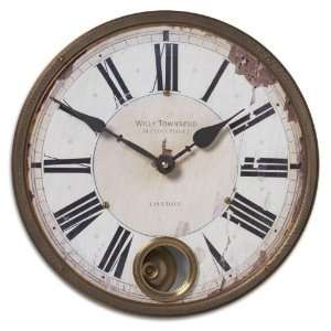  Uttermost 6039 Townsend Pendulum Wall Clock: Home 