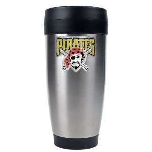  Pittsburgh Pirates Stainless Steel Travel Tumbler: Sports 