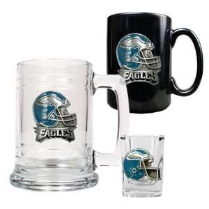  Philadelphia Eagles Mugs & Shot Glass Gift Set Sports 