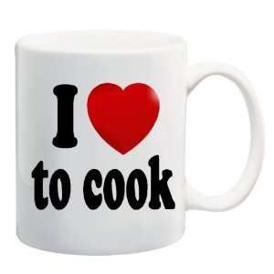   LOVE TO COOK Mug Coffee Cup 11 oz ~ Heart Cooking: Everything Else