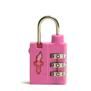   Light Weight Safeskies TSA Accepted Combination Lock Bubble Gum Pink