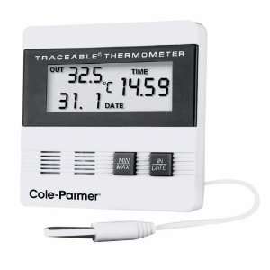 Thermometers with Time/Date and Wire Probe  Industrial 