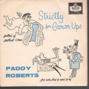  STRICTLY FOR GROWN UPS 7 INCH (7 VINYL 45) UK DECCA 1959 