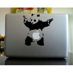  Apple Macbook Vinyl Decal Sticker   Panda Gun: Electronics