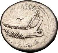 MARK ANTONY Cleopatra Lover 32BC Rare Ancient Silver Roman LEGION Coin 