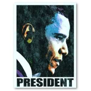  President Barack Obama Vintage Print