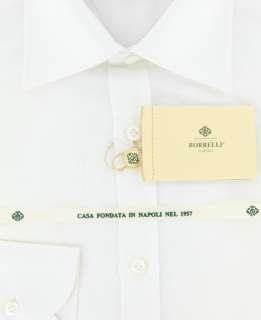 New $425 Borrelli White Shirt 15.75/40  