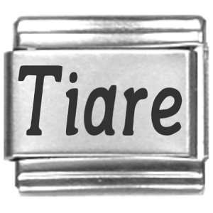  Tiare Laser Name Italian Charm Link: Jewelry