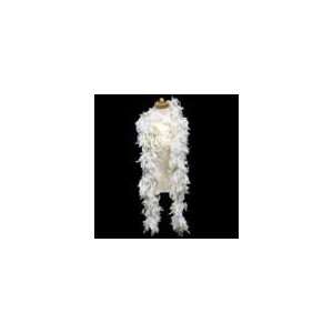  6 White Feather Boa with Gold Tinsel: Health & Personal 