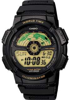 Casio Sport World Map & Time Watch AE1100W 1B AE 1100W 1BVDF  