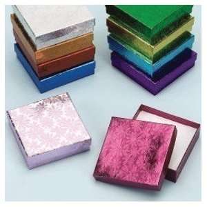  20 Pack Multi Color 3.5 X 3.5 X 1 Inch Size Foil Embossed 