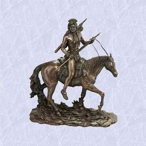   claw the indian warrior statue on horse sculpture: Everything Else