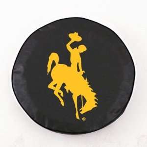  Wyoming Cowboys Tire Cover Color: Black, Size: Universal 
