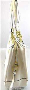 NWT COACH CHELSEA $358 LEATHER JAYDEN OFF WHITE PARCHMENT CARRYALL BAG 