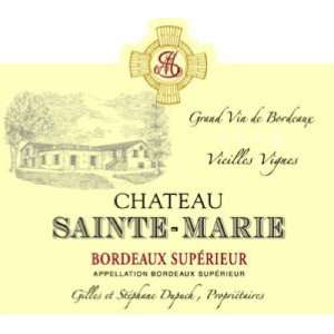  2008 Chateau Saint Marie Bordeaux Superieur 750ml Grocery 