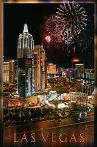 Fireworks Over New York New York, Las Vegas, Nevada, The Strip 