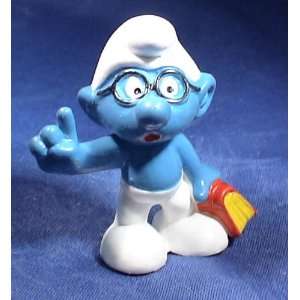  The Smurfs Brainy Smurf Pvc Figure: Toys & Games