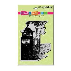  Stampendous Cling Rubber Stamp, Beware Gate Image Arts 