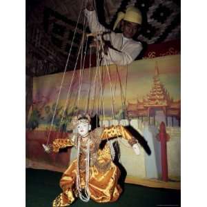  Master Puppeteer at Work, Mandalay, Myanmar (Burma), Asia 