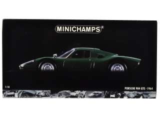 Brand new 1:18 scale diecast model car of 1964 Porsche 904 GTS Green 