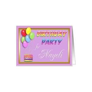  Nayeli Birthday Party Invitation Card Toys & Games