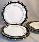 Oscar de la Renta 24 KARAT COBALT Salad Plate & 2 Bread