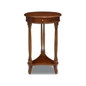  Leick Furniture 9024 Brown Twin Leg Round Table: Home 