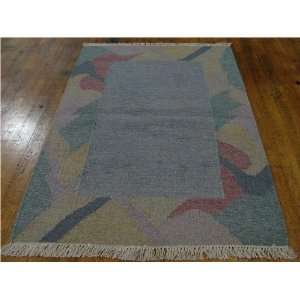  41 x 54 Gray Wool Kilim Rug Furniture & Decor