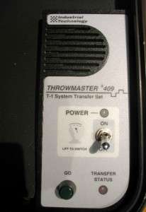 Industrial Tech THROWMASTER 409 T 1 System Transfer Set  
