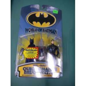   Wal*Mart Quick Change Bruce Wayne Batman Action Figure: Toys & Games