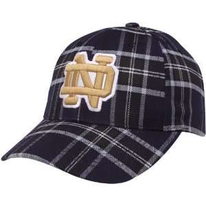  Top of the World Notre Dame Fighting Irish Navy Blue Plaid 