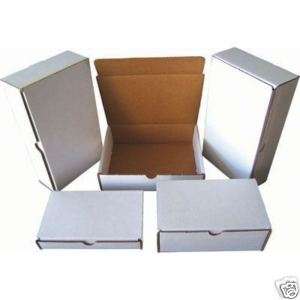 WHITE BUSINESS FORM SHIPPING BOX MAILING BOX (QTY 