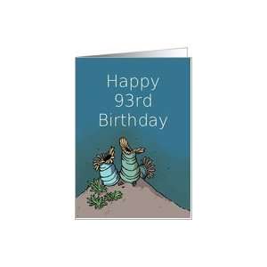  Happy 93rd Birthday / Sea Anemone Card Toys & Games