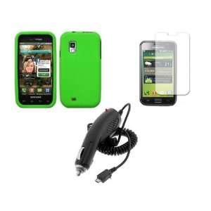  Set Green Silicone Case Skin Cover + LCD Screen Guard / Protector 
