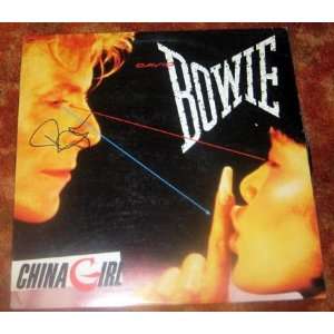 DAVID BOWIE autographed CHINA GIRL record 