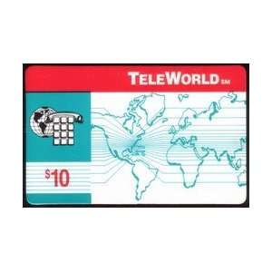   First Issue With World Map, Globe & Telephone Keypad 