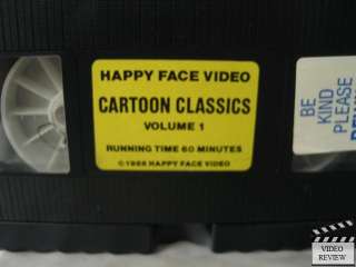 Cartoon Classics Vol. 1 VHS Happy Face Home Video  